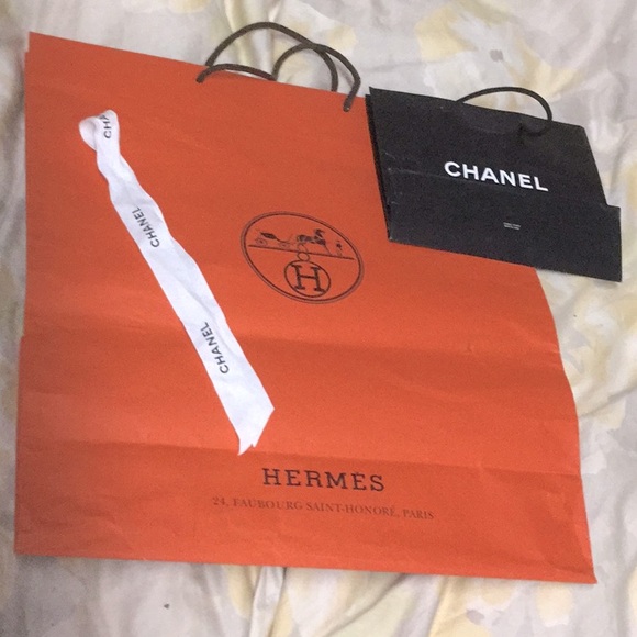 Hermes Handbags - Hermes Chanel crafting shopping bags up-cycle project storage display fashion